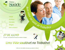 Tablet Screenshot of clinicasaude.com.br
